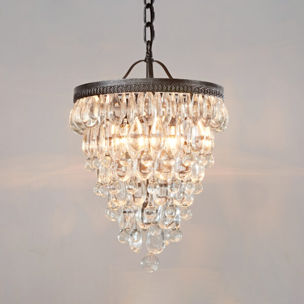 Vintage Crystal Raindrop Elegance Chandelier - Image 27