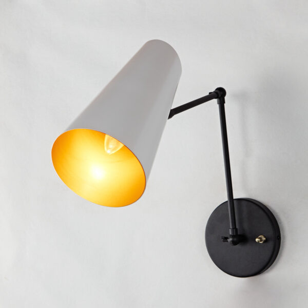 Elegant Articulating Mid-Century Modern Metal Sconce - Image 55