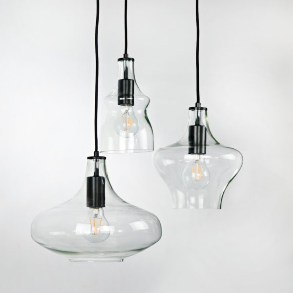 Adjustable Glass Shade Pendant Light