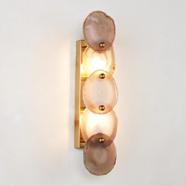 Natural Agate Glow Artistry Sconce