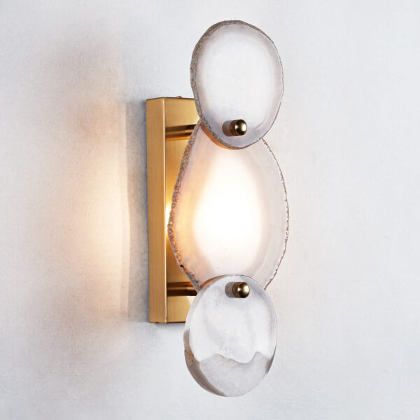 Natural Agate Glow Artistry Sconce - Image 14