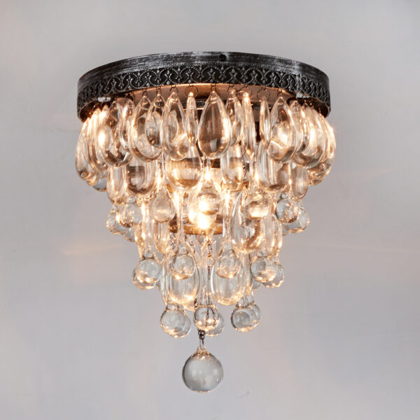Raindrop Elegance Crystal Flush Mount - Image 13