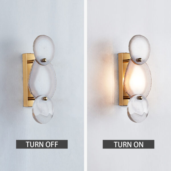 Natural Agate Glow Artistry Sconce - Image 18