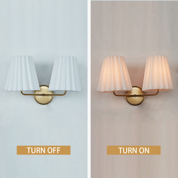 Modern Brass Double Sconce for Transitional Decor - Image 4
