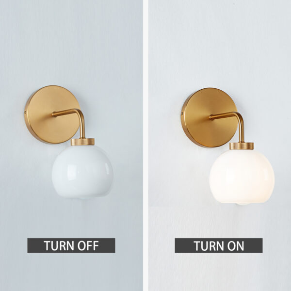 Blown Glass Steel Frame Single Sconce Collection - Image 31