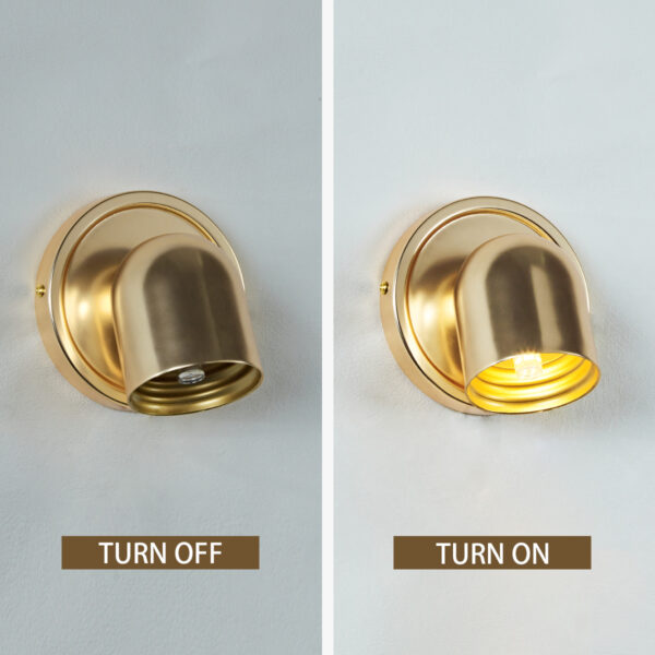 Minimalist Design Metal Dome LED Indoor Sconce - Image 4