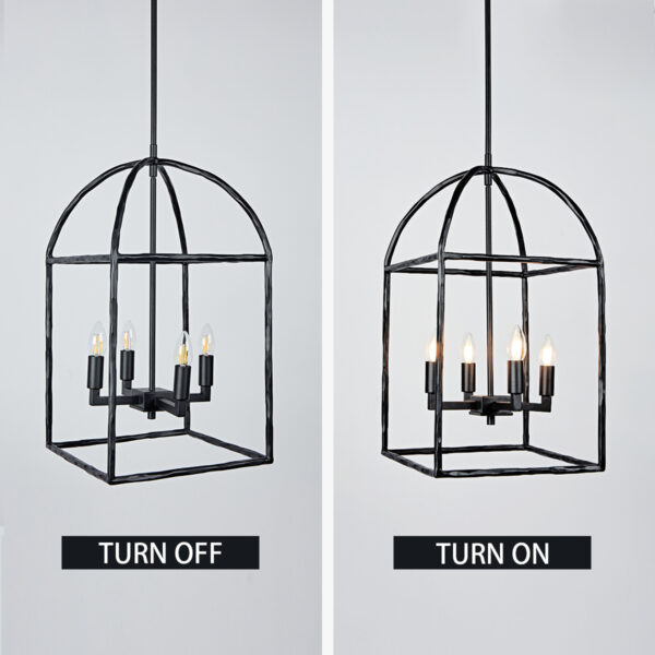 Modern Industrial Forged-Iron Pendant Light - Image 4