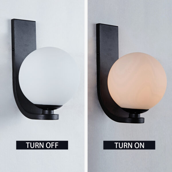 Modern Art Deco Globe Sconce - Image 5