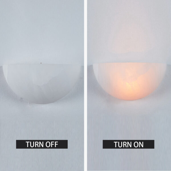 Alabaster Natural Stone Wall Light Sconce - Image 5