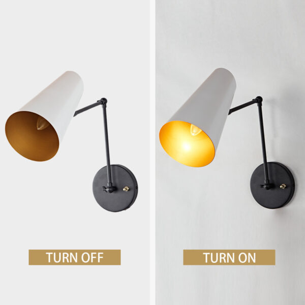 Elegant Articulating Mid-Century Modern Metal Sconce - Image 57