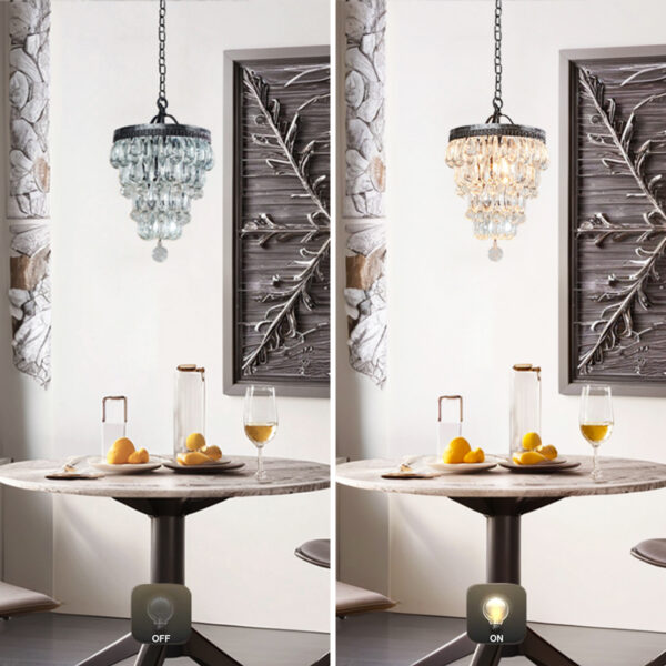 Vintage Crystal Raindrop Elegance Chandelier - Image 43