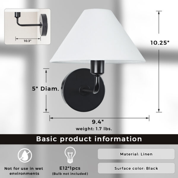Elegant Linen Glow Sconce - Image 26