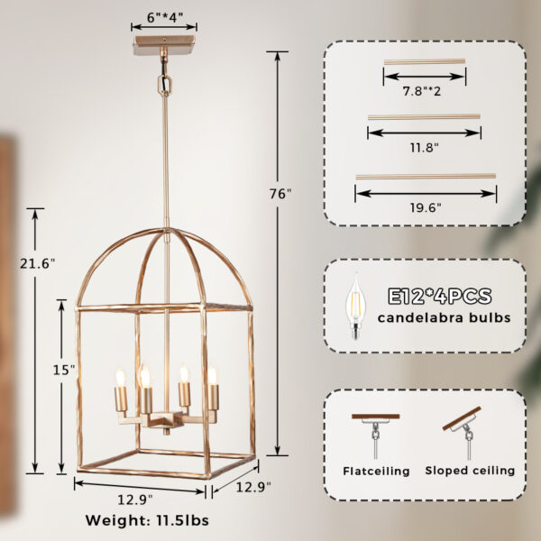Modern Industrial Forged-Iron Pendant Light - Image 14