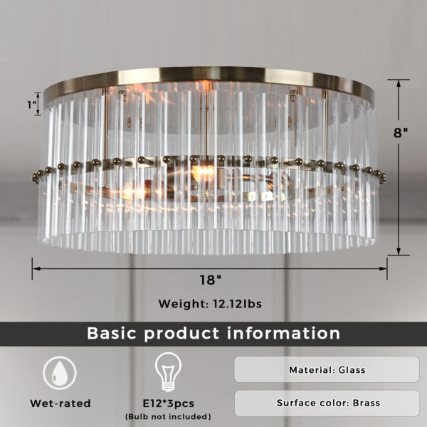 Luminous Steel Craft Flush Mount - Image 2