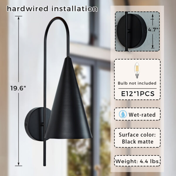 Glowing Conical Sconce - Image 2