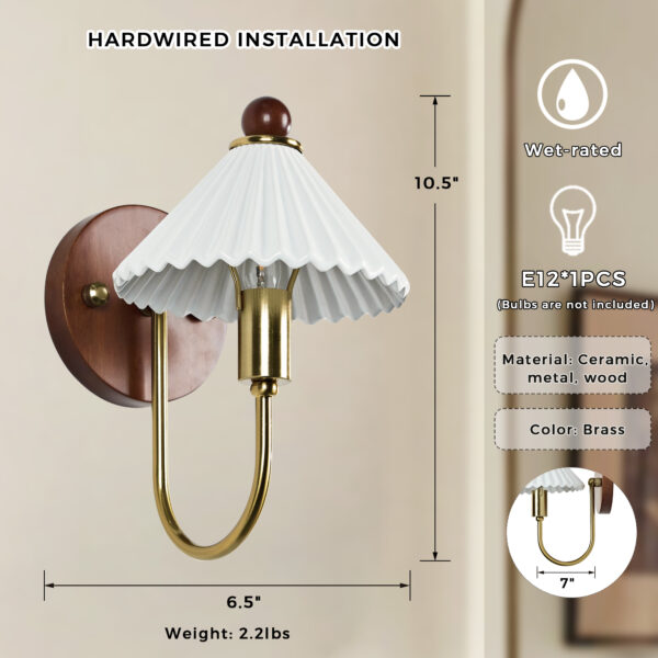 Prairie Style Ceramic Finish Sconce - Image 2