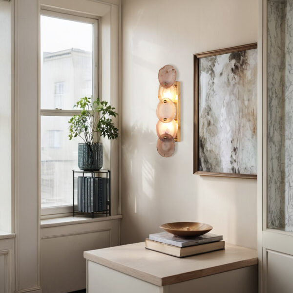 Natural Agate Glow Artistry Sconce - Image 8