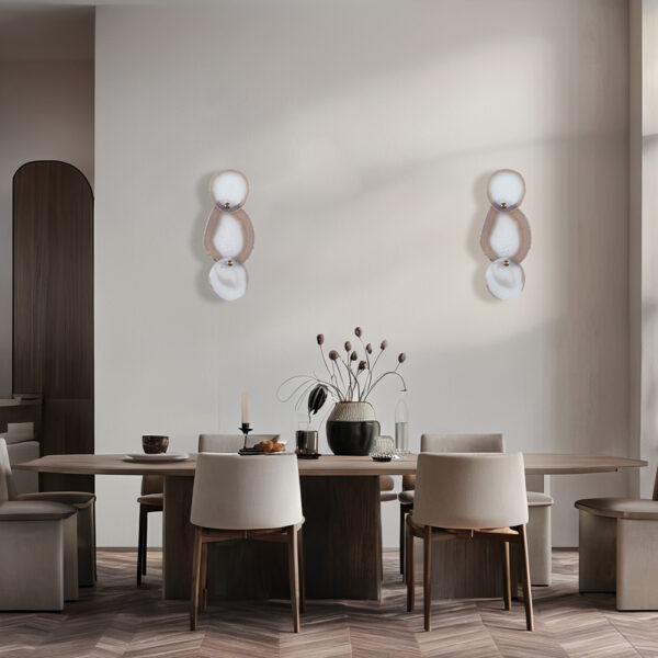 Natural Agate Glow Artistry Sconce - Image 21