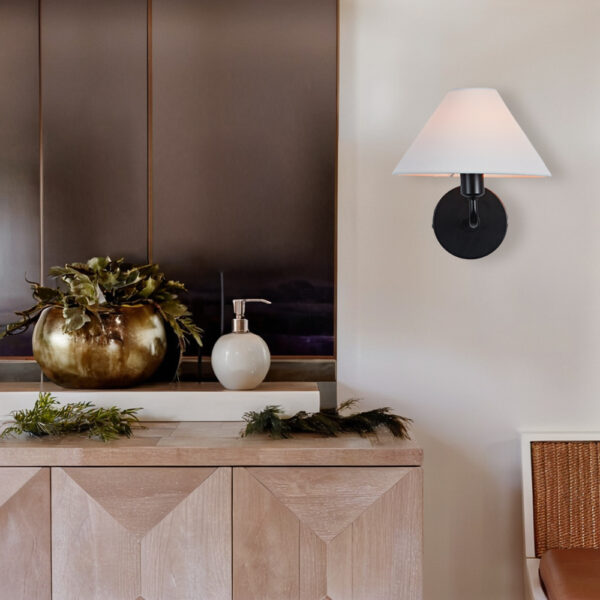 Elegant Linen Glow Sconce - Image 31