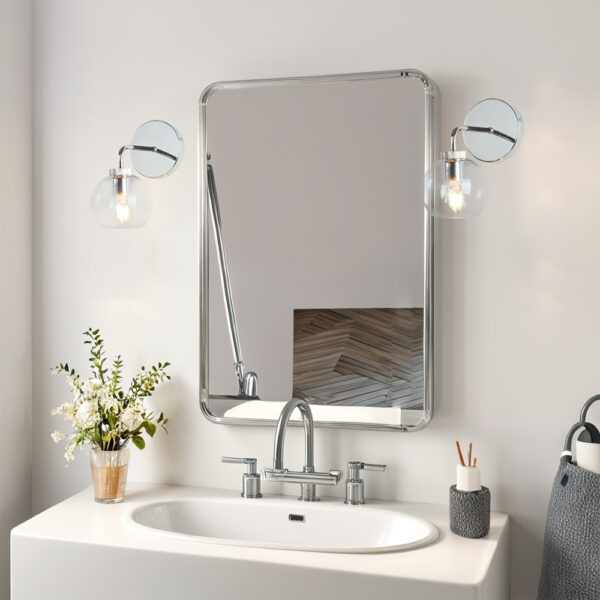 Blown Glass Steel Frame Single Sconce Collection - Image 71