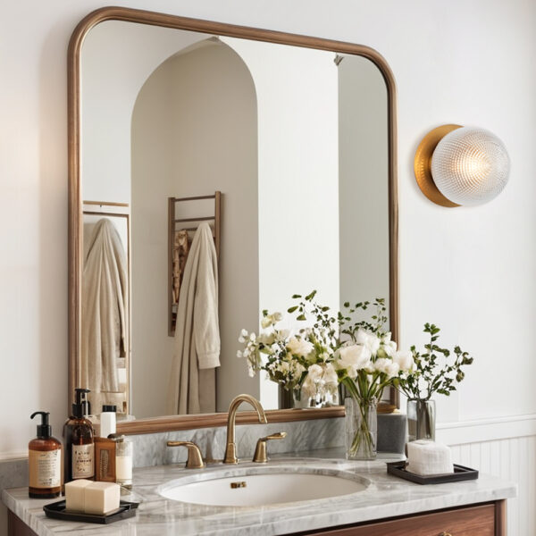 Minimalist Textured Prismatic Glass Wall Sconce - Image 6