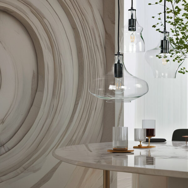 Adjustable Glass Shade Pendant Light - Image 7