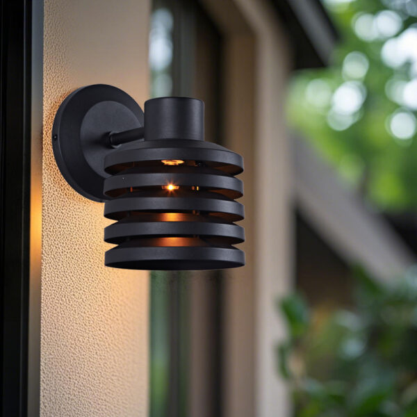 Industrial Comb Shaped Metal Wall Sconce - Image 15