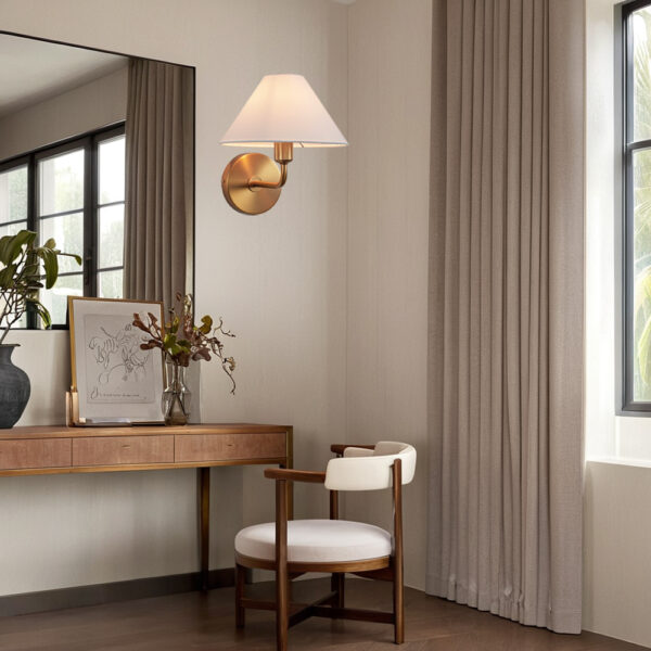 Elegant Linen Glow Sconce - Image 17