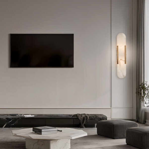 Alabaster Tile Wall Sconce - Image 15