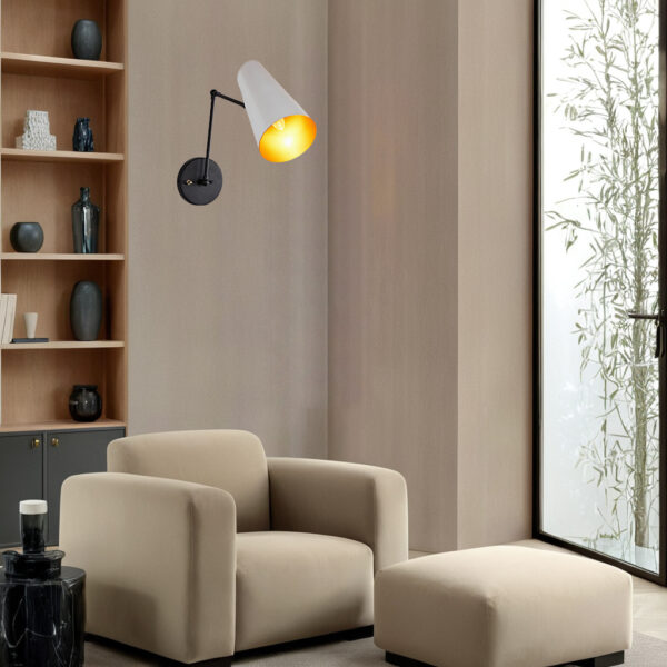Elegant Articulating Mid-Century Modern Metal Sconce - Image 75