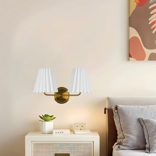 Modern Brass Double Sconce for Transitional Decor - Image 9