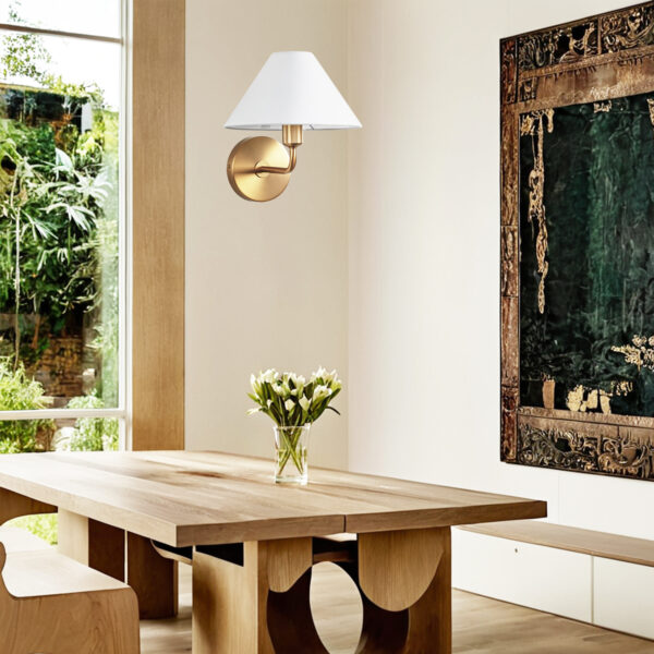Elegant Linen Glow Sconce - Image 22