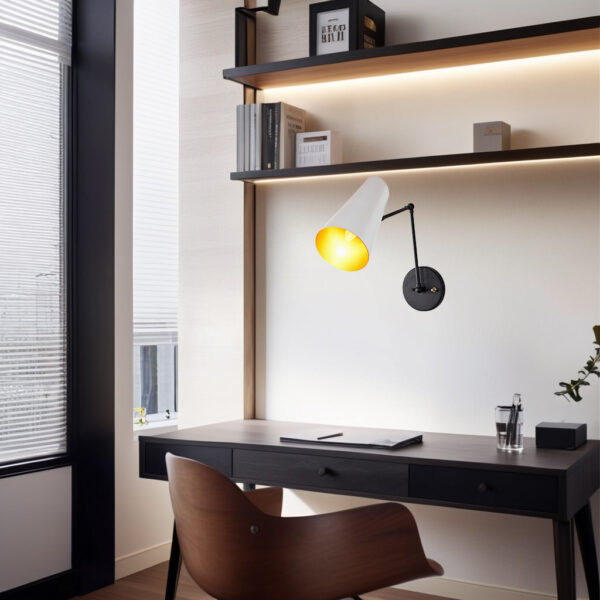 Elegant Articulating Mid-Century Modern Metal Sconce - Image 69