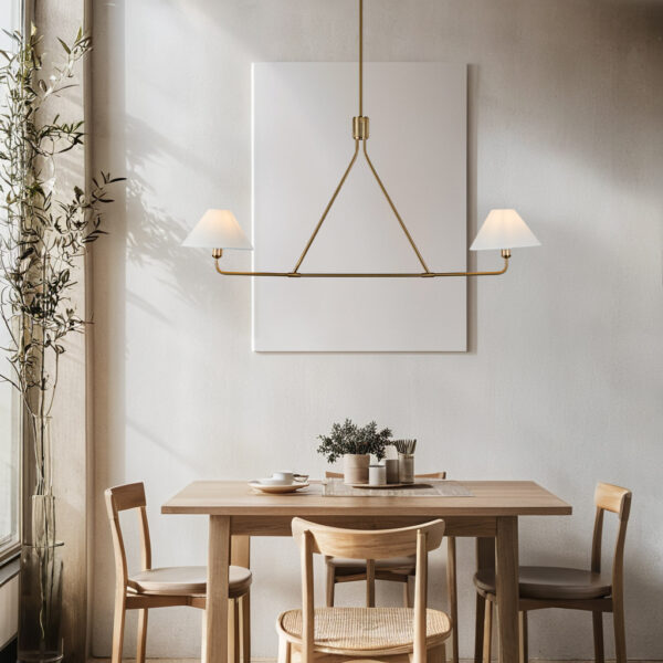 Minimalist Elegance Architectural 2-Light Tapered Pendant - Image 24