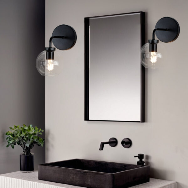 Blown Glass Steel Frame Single Sconce Collection - Image 20