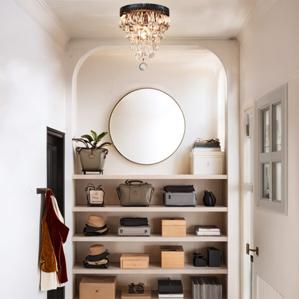 Raindrop Elegance Crystal Flush Mount - Image 18