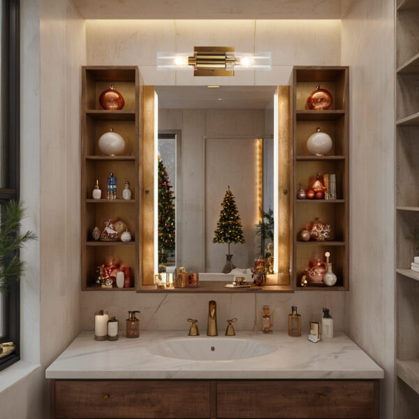 Rustic Geometric Design Double Tube Wall Sconce - Image 7