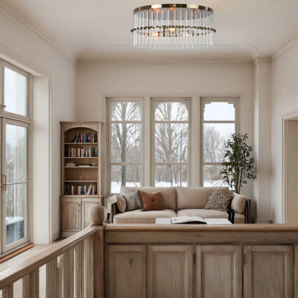 Luminous Steel Craft Flush Mount - Image 7