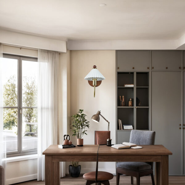 Prairie Style Ceramic Finish Sconce - Image 9