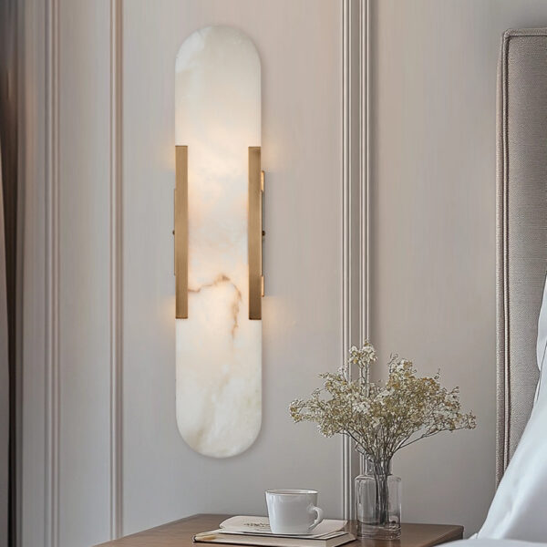 Alabaster Tile Wall Sconce - Image 7