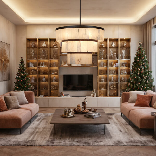 Rustic Alabaster Three-Tier Chandelier with Metal Detailing - Image 27