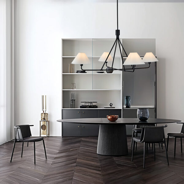 Architectural Tapered Shades Chandelier - Image 7