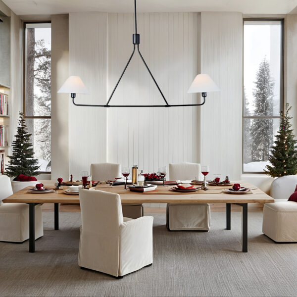 Minimalist Elegance Architectural 2-Light Tapered Pendant - Image 11