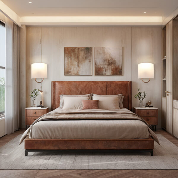 Iron Sconce with Demi-Lune Linen Shade - Image 8