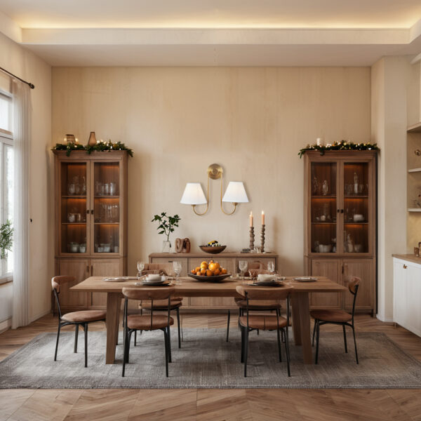 Modern Linen Shade Double Swoop Sconce - Image 8