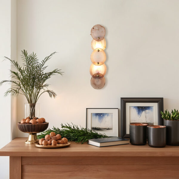 Natural Agate Glow Artistry Sconce - Image 6