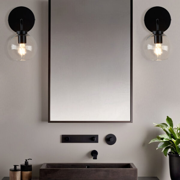 Blown Glass Steel Frame Single Sconce Collection - Image 22