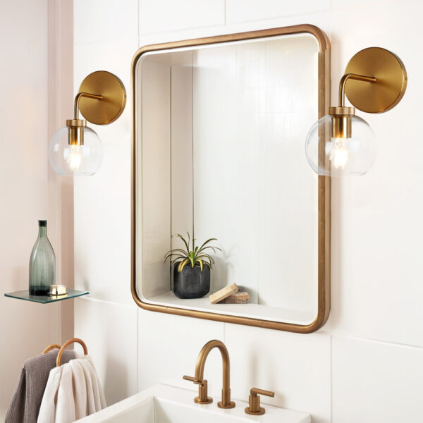 Blown Glass Steel Frame Single Sconce Collection - Image 48