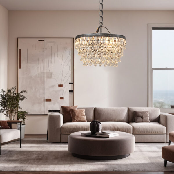 Vintage Crystal Raindrop Elegance Chandelier - Image 22