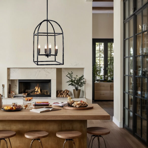 Modern Industrial Forged-Iron Pendant Light - Image 8